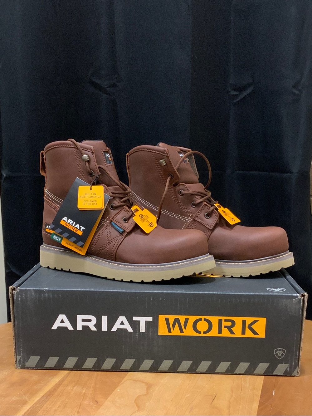 Ariat Men's Rebar Wedge 6” H2O Comp Toe